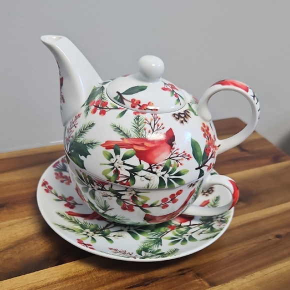 Kent Pottery Other - Kent Pottery Tea for One Cardinal Set